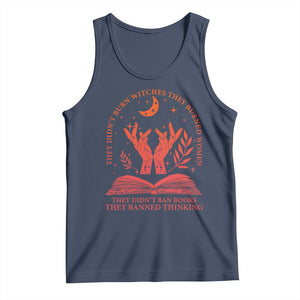 Feminist Witch Tank Top They Didnt Burn Witches Women Halloween Feminism TS10 Navy Print Your Wear