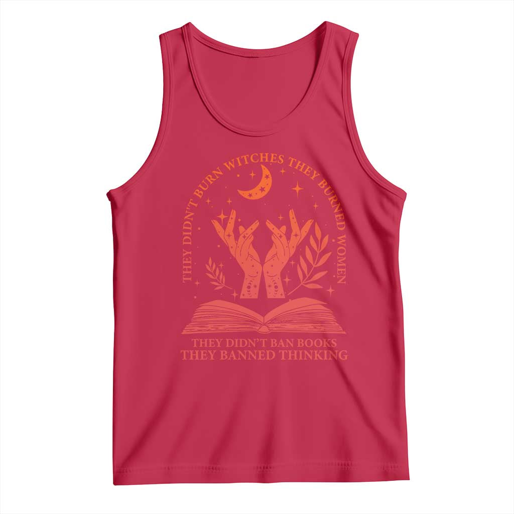 Feminist Witch Tank Top They Didnt Burn Witches Women Halloween Feminism TS10 Red Print Your Wear