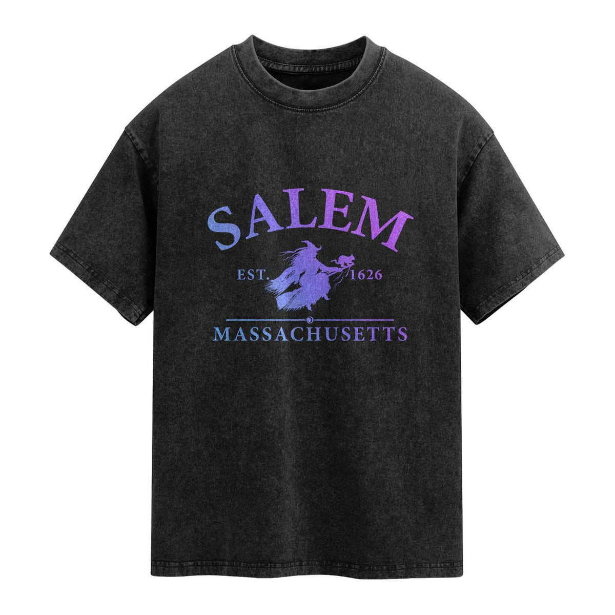 1692 They Missed One Washed Cotton T-Shirt Halloween Salem Witch Trials