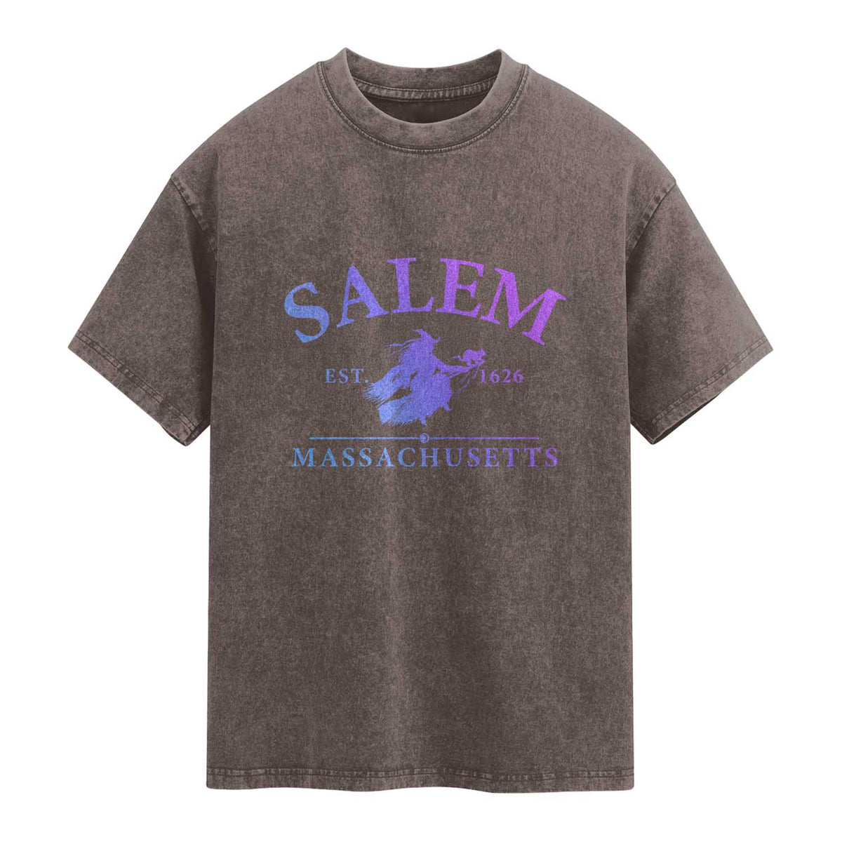 1692 They Missed One Washed Cotton T-Shirt Halloween Salem Witch Trials