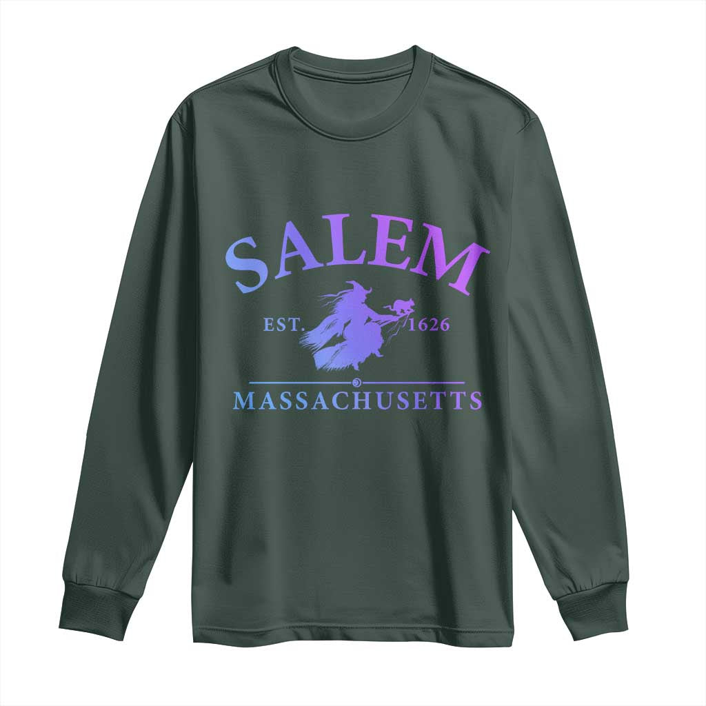 1692 They Missed One Long Sleeve Shirt Halloween Salem Witch Trials TS10 Dark Forest Green Print Your Wear
