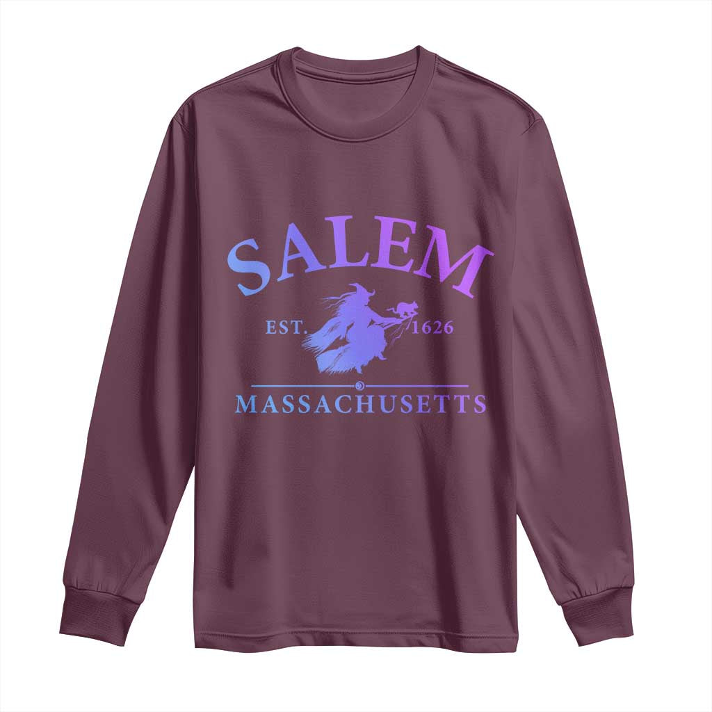 1692 They Missed One Long Sleeve Shirt Halloween Salem Witch Trials TS10 Maroon Print Your Wear