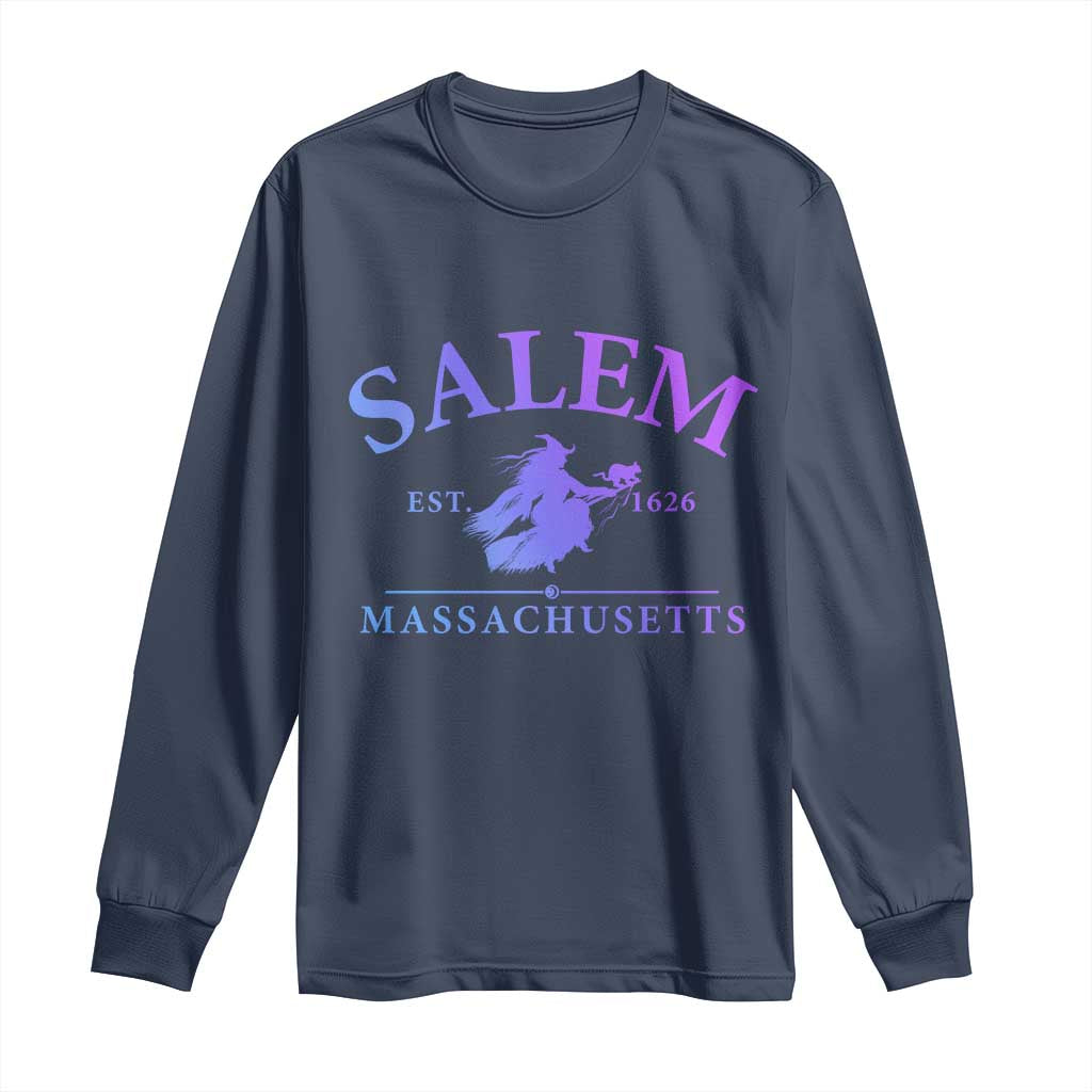 1692 They Missed One Long Sleeve Shirt Halloween Salem Witch Trials TS10 Navy Print Your Wear