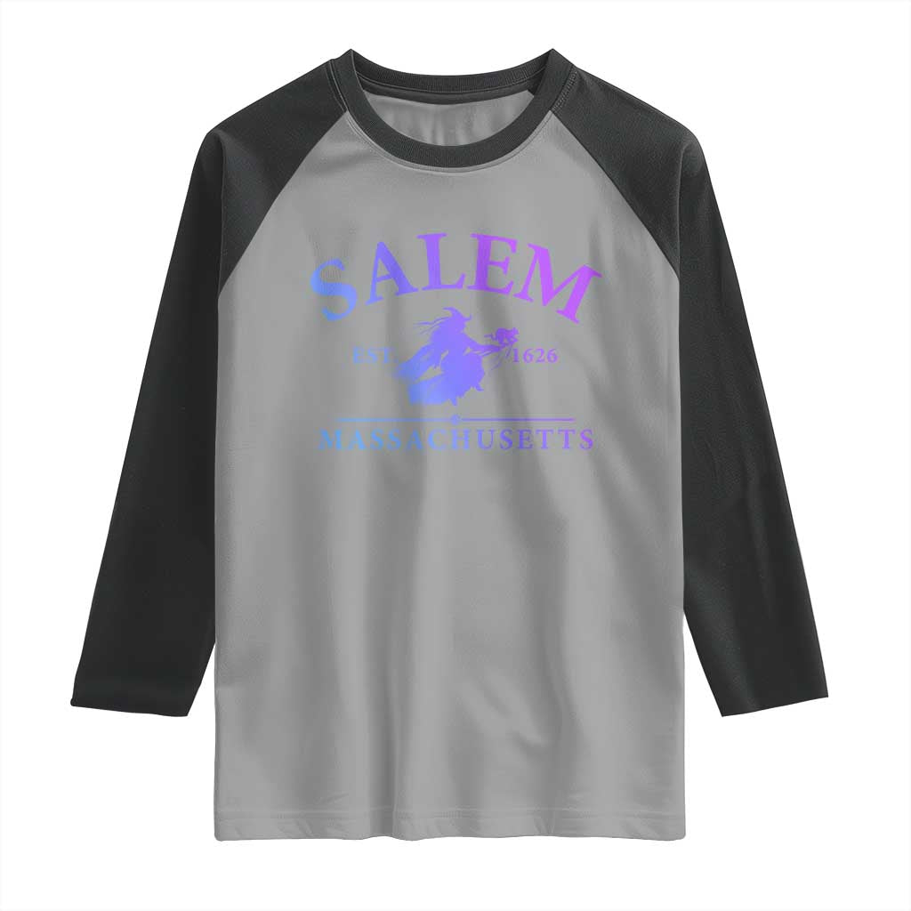 1692 They Missed One Raglan Shirt Halloween Salem Witch Trials TS10 Sport Gray Black Print Your Wear