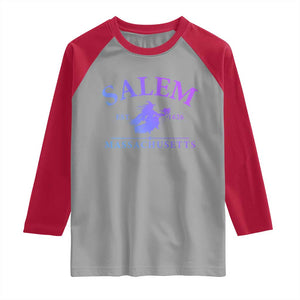 1692 They Missed One Raglan Shirt Halloween Salem Witch Trials TS10 Sport Gray Red Print Your Wear