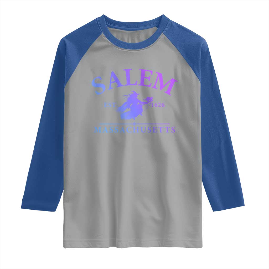 1692 They Missed One Raglan Shirt Halloween Salem Witch Trials TS10 Sport Gray Royal Print Your Wear