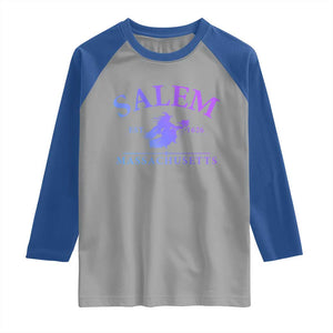 1692 They Missed One Raglan Shirt Halloween Salem Witch Trials TS10 Sport Gray Royal Print Your Wear