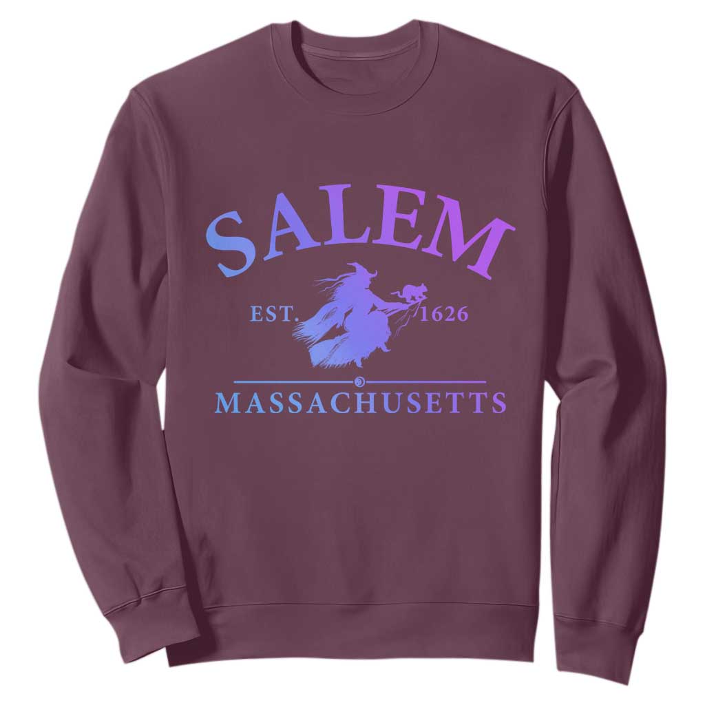 1692 They Missed One Sweatshirt Halloween Salem Witch Trials TS10 Maroon Print Your Wear