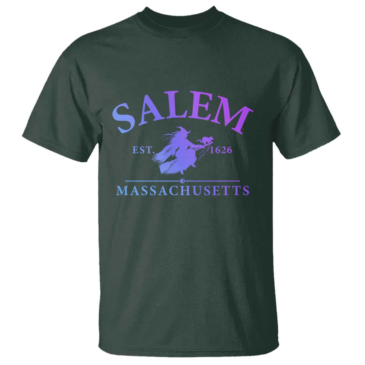 1692 They Missed One T Shirt Halloween Salem Witch Trials TS10 Dark Forest Green Print Your Wear
