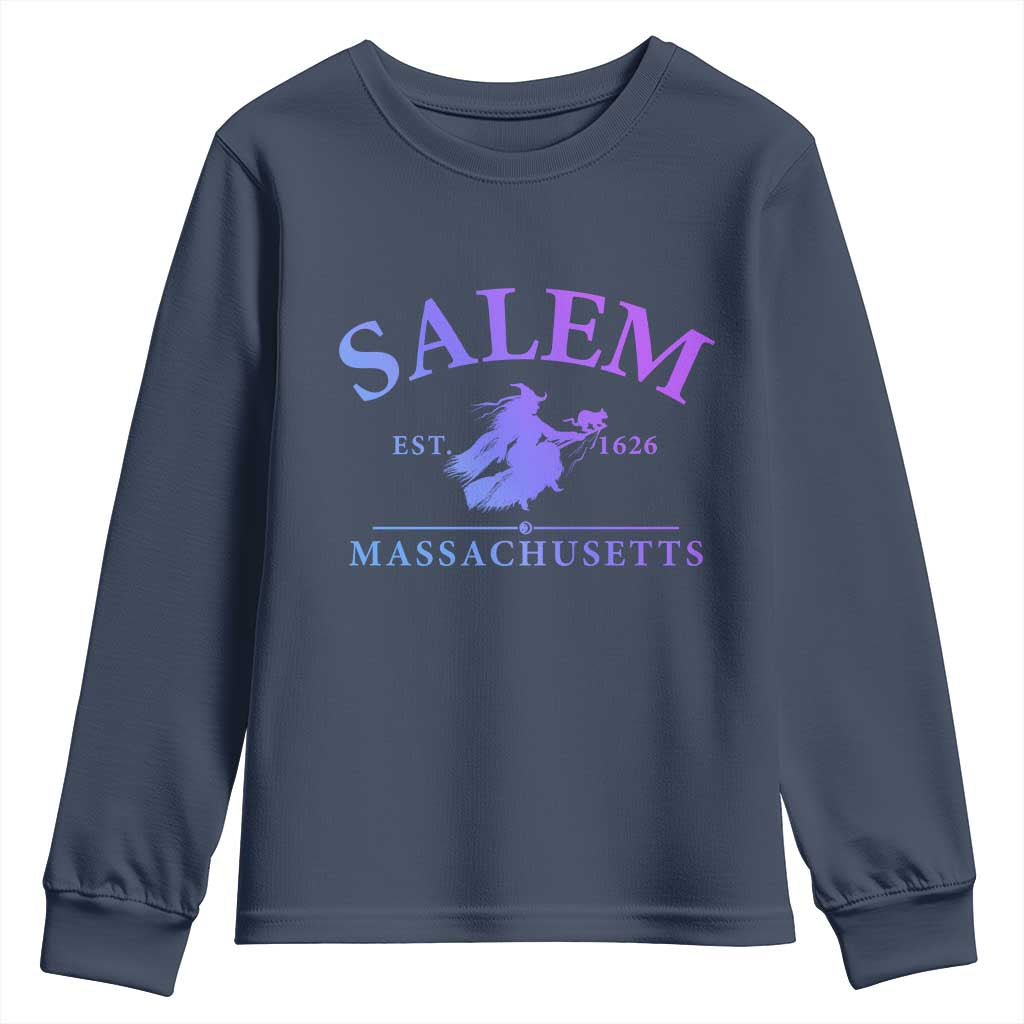 1692 They Missed One Youth Sweatshirt Halloween Salem Witch Trials TS10 Navy Print Your Wear