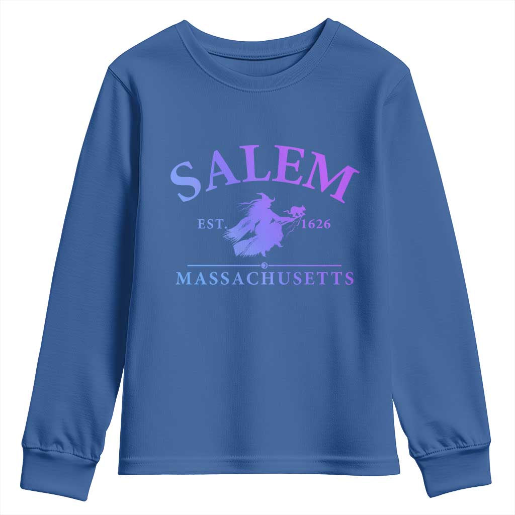 1692 They Missed One Youth Sweatshirt Halloween Salem Witch Trials TS10 Royal Blue Print Your Wear