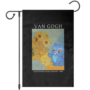 Van Gogh Kpop Fan Garden Flag Blue Tiger Vintage Art Sunflower Cat TS10 Black Print Your Wear