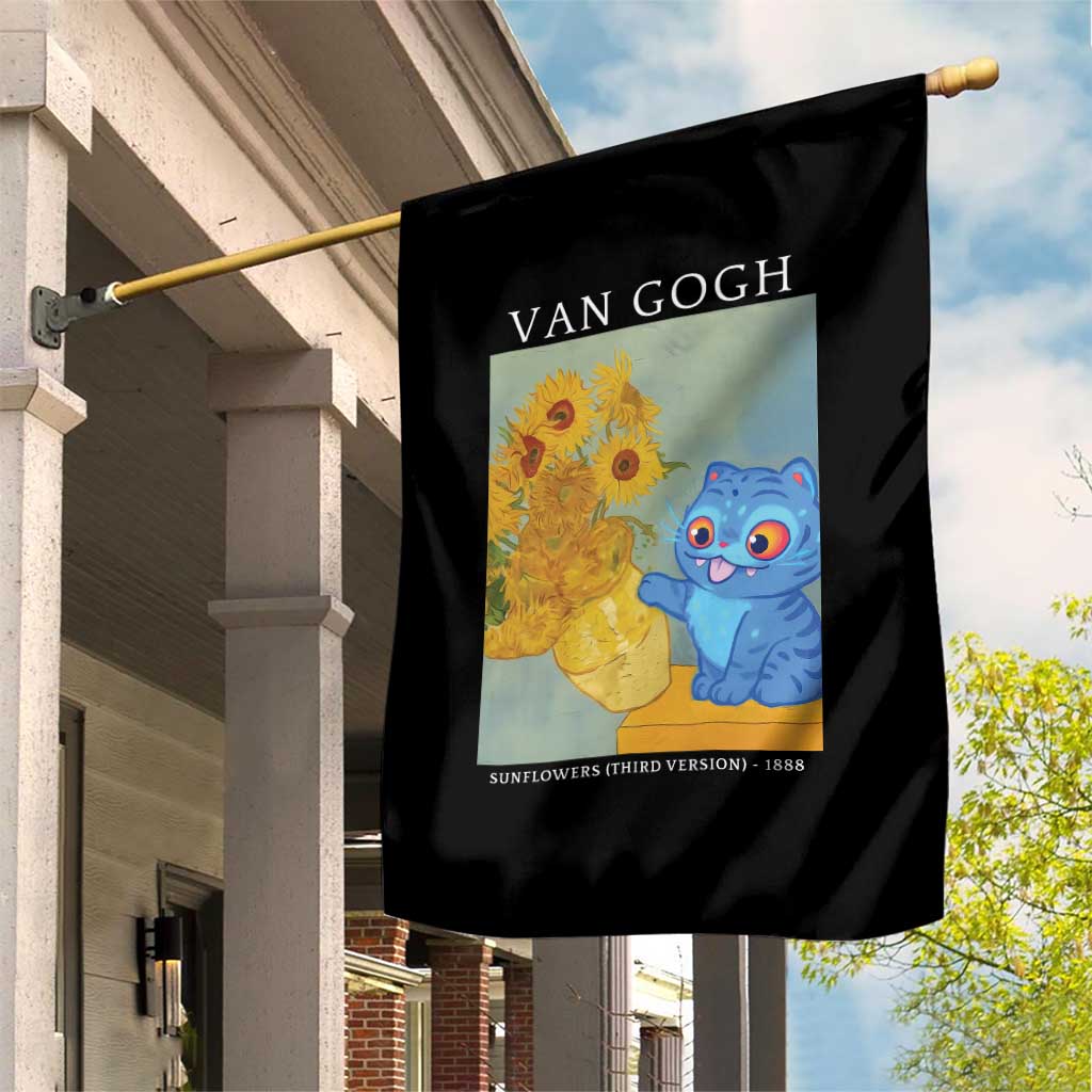Van Gogh Kpop Fan Garden Flag Blue Tiger Vintage Art Sunflower Cat TS10 Print Your Wear