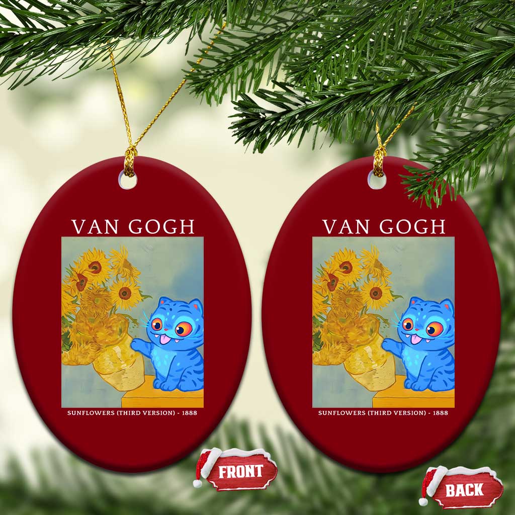 Van Gogh Kpop Fan Ceramic Ornament Blue Tiger Vintage Art Sunflower Cat TS10 Print Your Wear