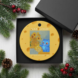 Van Gogh Kpop Fan Ceramic Ornament Blue Tiger Vintage Art Sunflower Cat TS10 1pc Yellow Cheese Print Your Wear