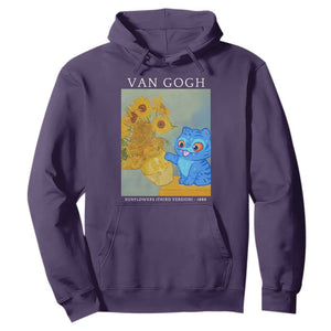 Van Gogh Kpop Fan Hoodie Blue Tiger Vintage Art Sunflower Cat TS10 Purple Print Your Wear