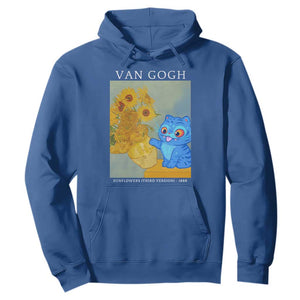 Van Gogh Kpop Fan Hoodie Blue Tiger Vintage Art Sunflower Cat TS10 Royal Blue Print Your Wear