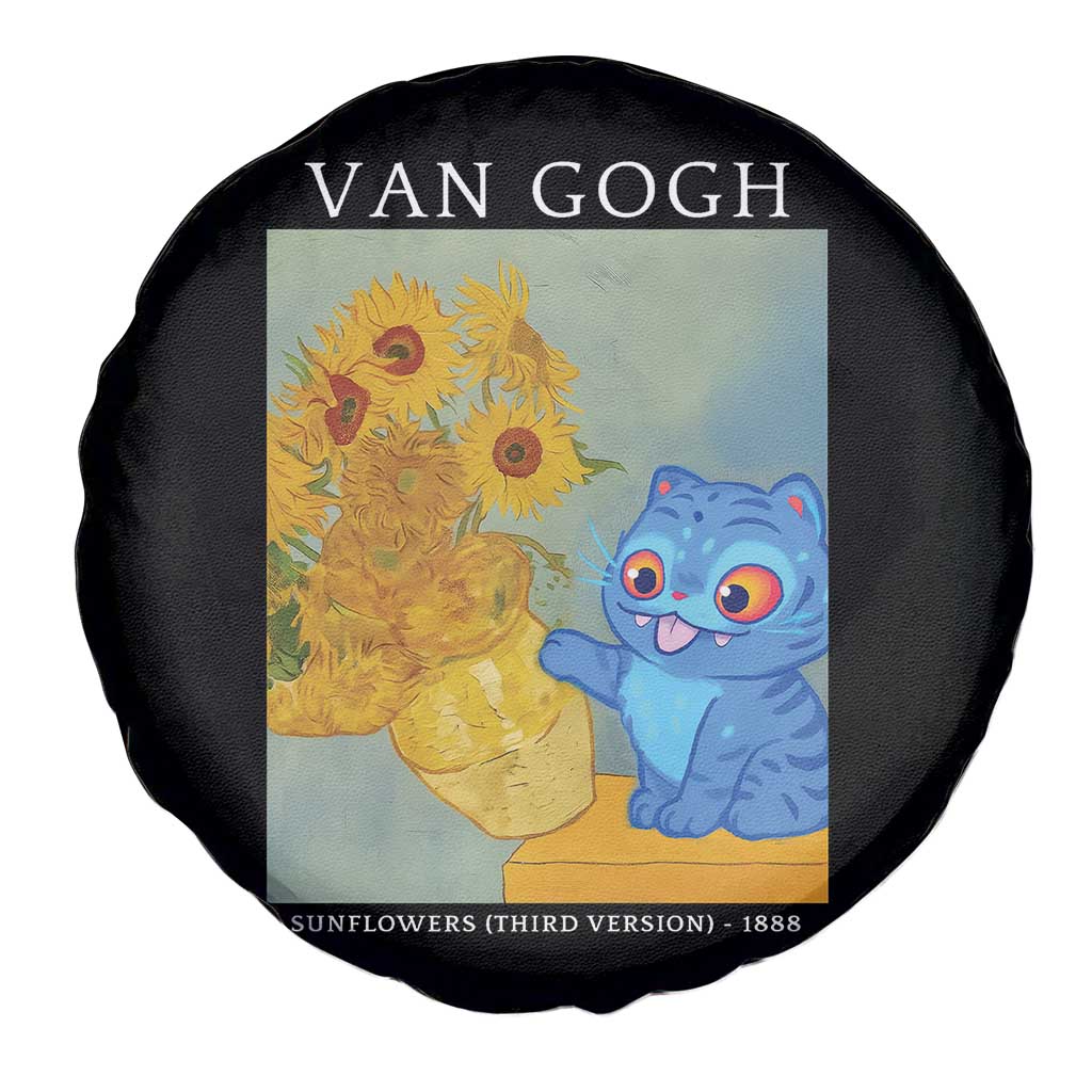 Van Gogh Kpop Fan Spare Tire Cover Blue Tiger Vintage Art Sunflower Cat TS10 Print Your Wear