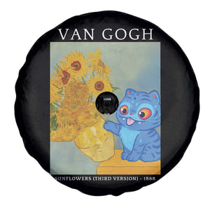 Van Gogh Kpop Fan Spare Tire Cover Blue Tiger Vintage Art Sunflower Cat TS10 Print Your Wear