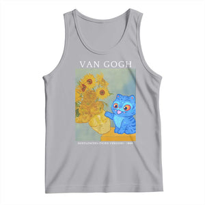 Van Gogh Kpop Fan Tank Top Blue Tiger Vintage Art Sunflower Cat TS10 Athletic Heather Print Your Wear