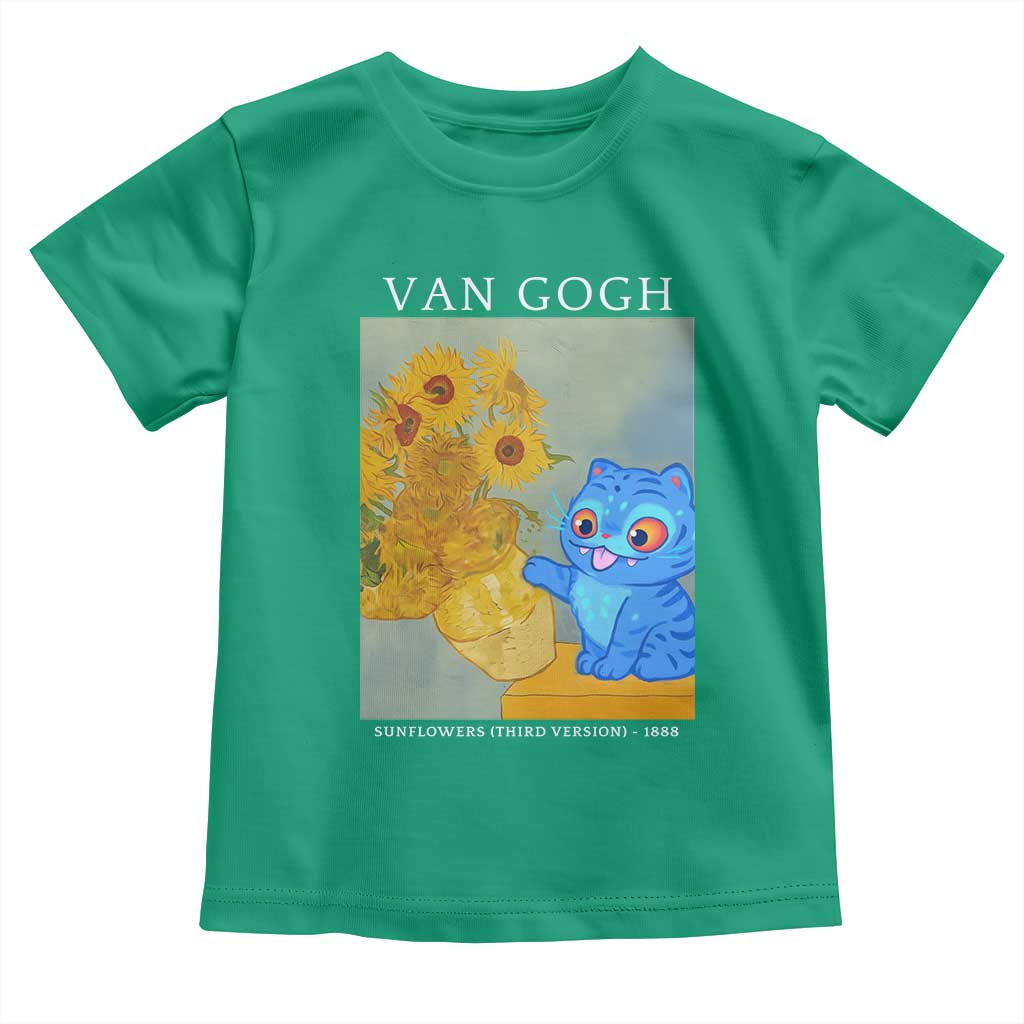 Van Gogh Kpop Fan Toddler T Shirt Blue Tiger Vintage Art Sunflower Cat TS10 Irish Green Print Your Wear
