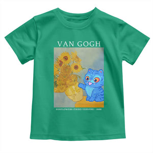 Van Gogh Kpop Fan Toddler T Shirt Blue Tiger Vintage Art Sunflower Cat TS10 Irish Green Print Your Wear