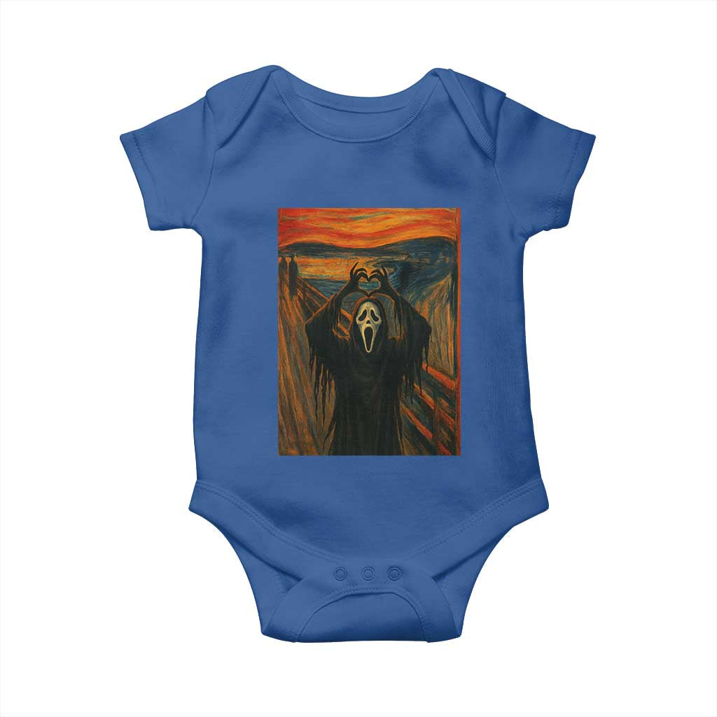Ghost Heart Hands Baby Onesie Scary Face Horror Halloween TS10 Royal Blue Print Your Wear
