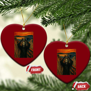 Ghost Heart Hands Ceramic Ornament Scary Face Horror Halloween TS10 Print Your Wear