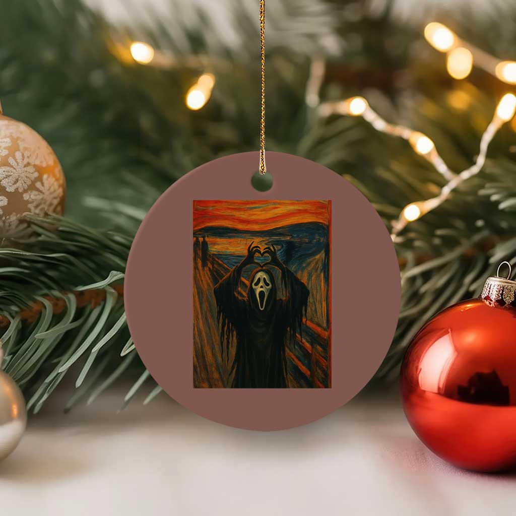 Ghost Heart Hands Ceramic Ornament Scary Face Horror Halloween TS10 1pc Mocha Print Your Wear