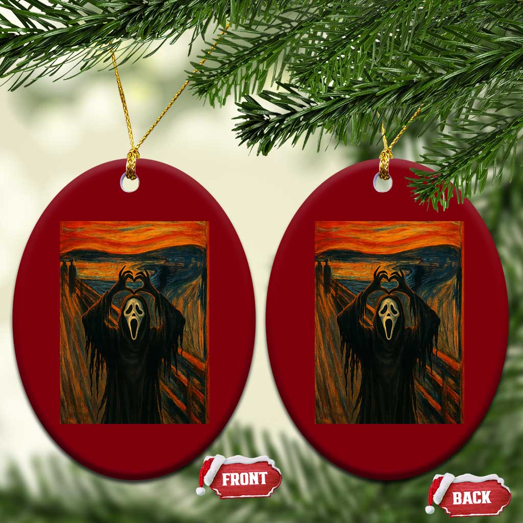 Ghost Heart Hands Ceramic Ornament Scary Face Horror Halloween TS10 Print Your Wear