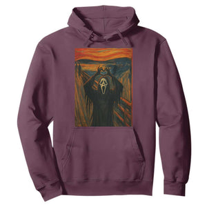 Ghost Heart Hands Hoodie Scary Face Horror Halloween TS10 Maroon Print Your Wear