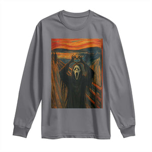 Ghost Heart Hands Long Sleeve Shirt Scary Face Horror Halloween TS10 Charcoal Print Your Wear