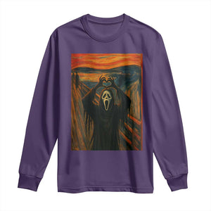 Ghost Heart Hands Long Sleeve Shirt Scary Face Horror Halloween TS10 Purple Print Your Wear