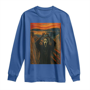 Ghost Heart Hands Long Sleeve Shirt Scary Face Horror Halloween TS10 Royal Blue Print Your Wear