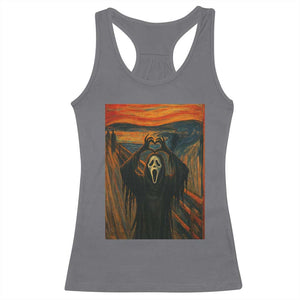 Ghost Heart Hands Racerback Tank Top Scary Face Horror Halloween TS10 Charcoal Print Your Wear