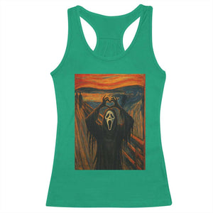 Ghost Heart Hands Racerback Tank Top Scary Face Horror Halloween TS10 Irish Green Print Your Wear