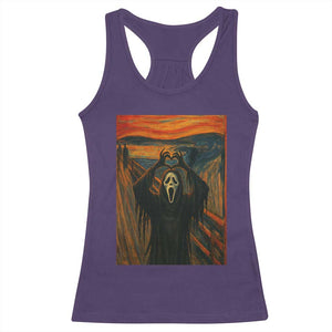Ghost Heart Hands Racerback Tank Top Scary Face Horror Halloween TS10 Purple Print Your Wear