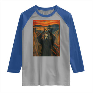 Ghost Heart Hands Raglan Shirt Scary Face Horror Halloween TS10 Sport Gray Royal Print Your Wear