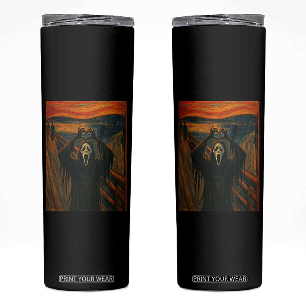 Ghost Heart Hands Skinny Tumbler Scary Face Horror Halloween TS10 Black Print Your Wear
