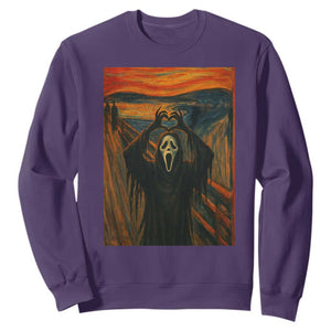 Ghost Heart Hands Sweatshirt Scary Face Horror Halloween TS10 Purple Print Your Wear