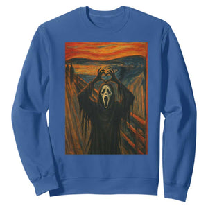Ghost Heart Hands Sweatshirt Scary Face Horror Halloween TS10 Royal Blue Print Your Wear