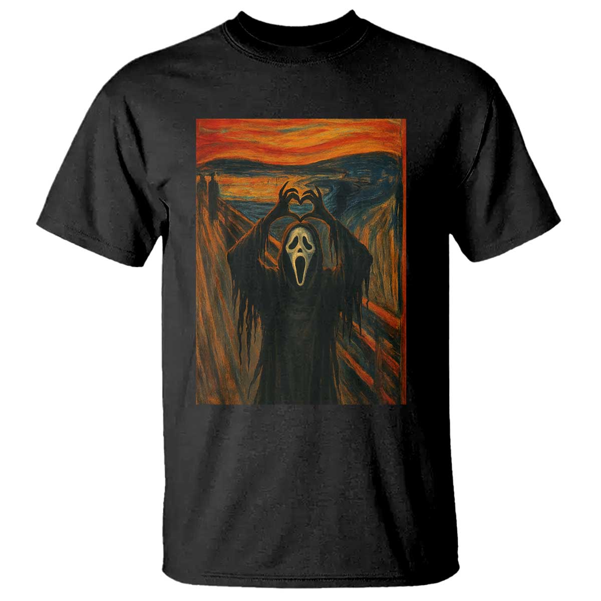 Ghost Heart Hands T Shirt Scary Face Horror Halloween TS10 Black Print Your Wear