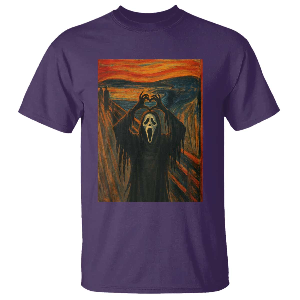 Ghost Heart Hands T Shirt Scary Face Horror Halloween TS10 Purple Print Your Wear