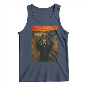 Ghost Heart Hands Tank Top Scary Face Horror Halloween TS10 Navy Print Your Wear