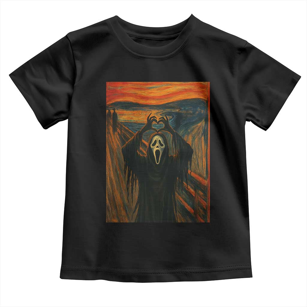 Ghost Heart Hands Toddler T Shirt Scary Face Horror Halloween TS10 Black Print Your Wear
