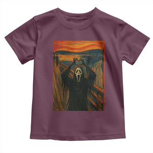 Ghost Heart Hands Toddler T Shirt Scary Face Horror Halloween TS10 Maroon Print Your Wear