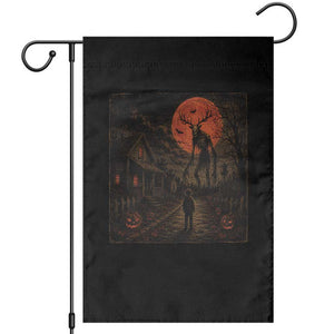 Wendigo Halloween Garden Flag Vintage Deer Skull Spooky Night Graphic