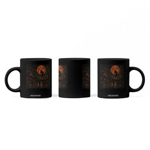 Wendigo Halloween Coffee Mug Vintage Deer Skull Spooky Night Graphic