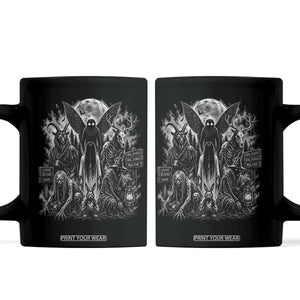 Cryptid Monsters Urban Legends Coffee Mug Vintage Dark Folklore Leave Before Dark Graphic