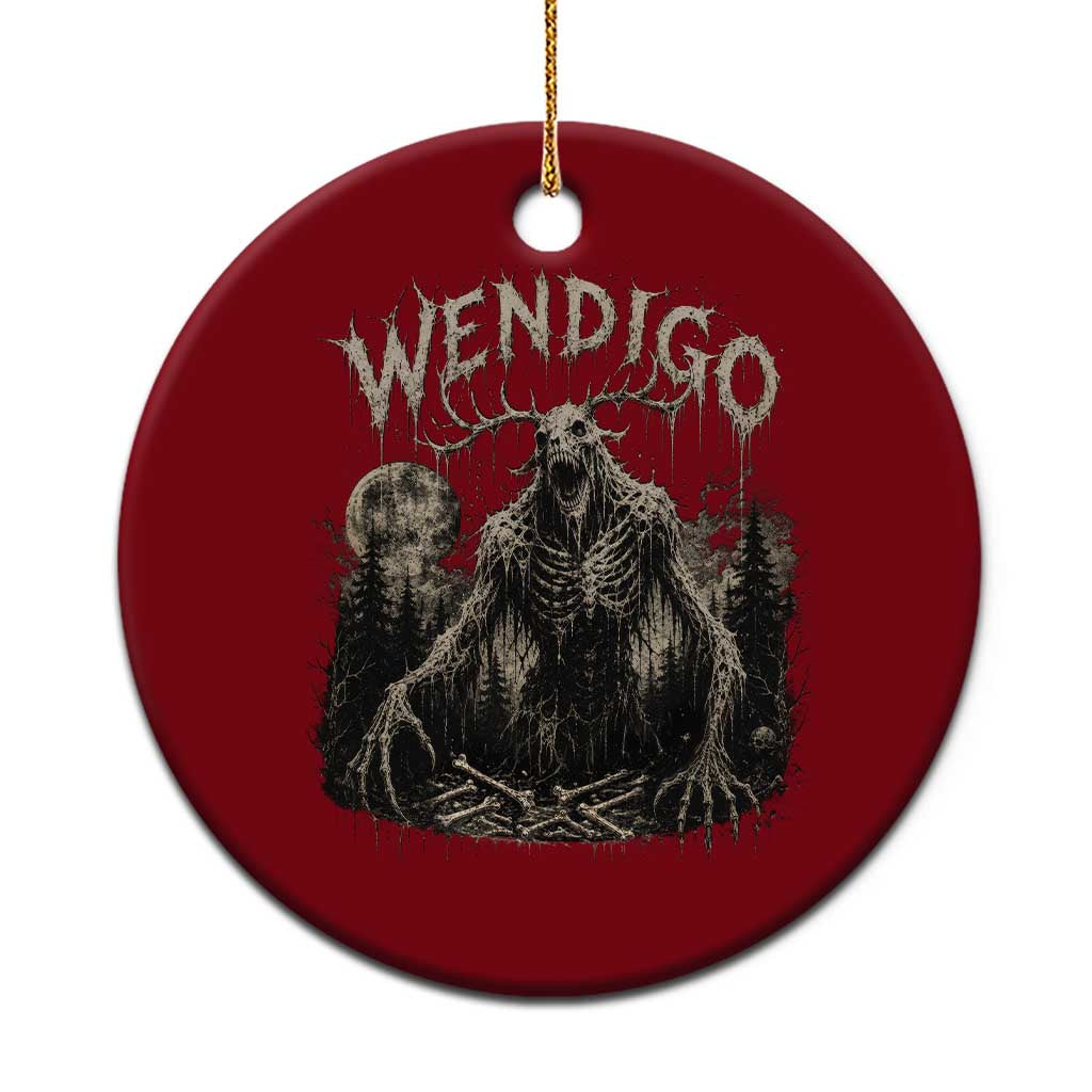 Wendigo Cryptid Monster Ceramic Ornament Heavy Metal Dark Fantasy Horror Graphic TS10 1pc Red Print Your Wear